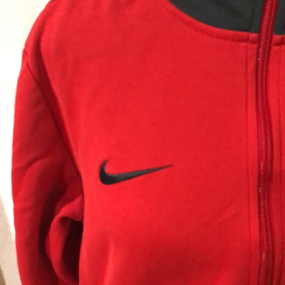 Nike Lebron sample red and dark gray zip up‎ jacket, size large